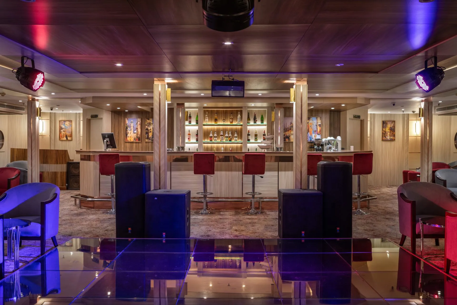Lounge aboard the MS Chateau Lafayette Nile Cruise Nile cruise